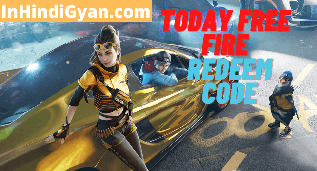 Today Free fire Redeem Code